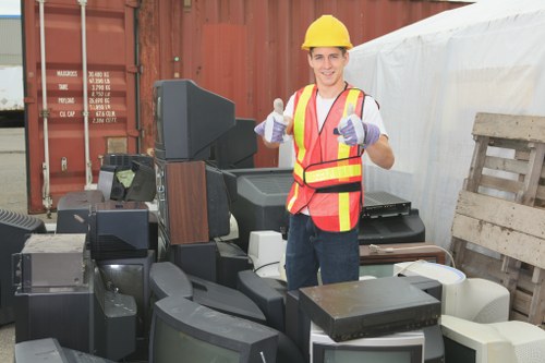 Operative preparing commercial waste collection