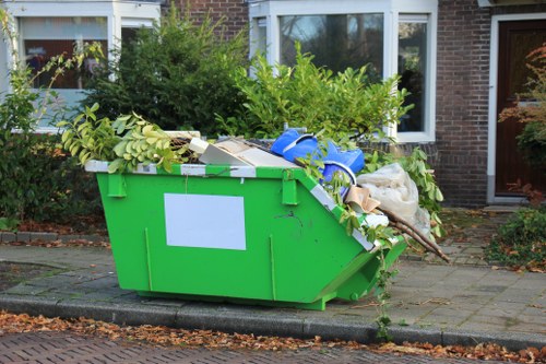 Before and after garden clearance in Brompton