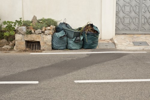 Customer service team assisting with waste removal